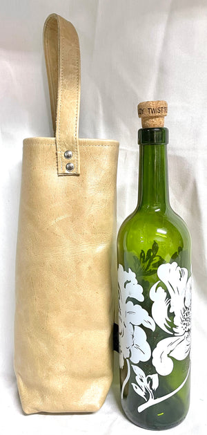 Leather Wine Bag Single